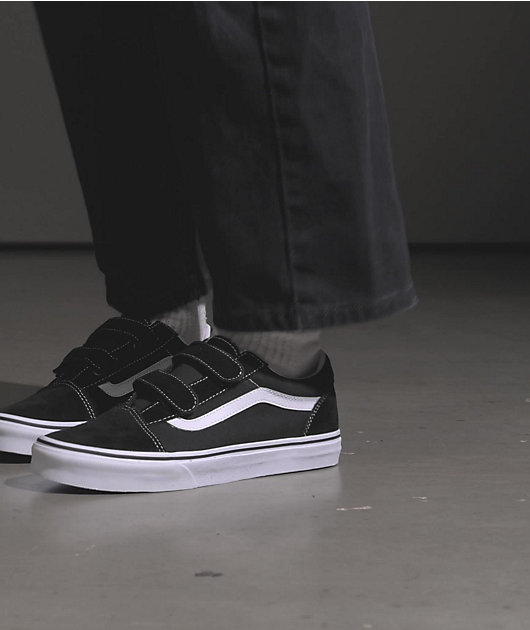 Vans Old Skool V Black & White Skate Shoes | Zumiez | Sneaker low