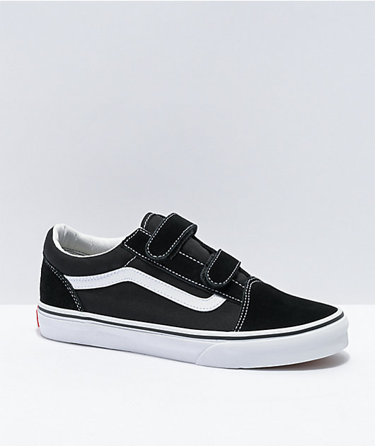 Vans Old Skool V Black White Skate Shoes