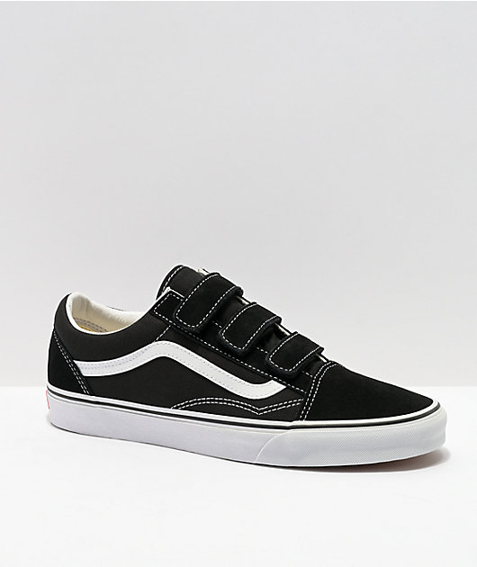 Vans Old Skool V Black & White Skate Shoes