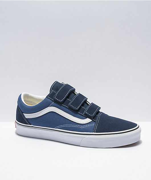 onderdak Levendig wetenschappelijk Vans Old Skool V Dress Blue & Navy Skate Shoes
