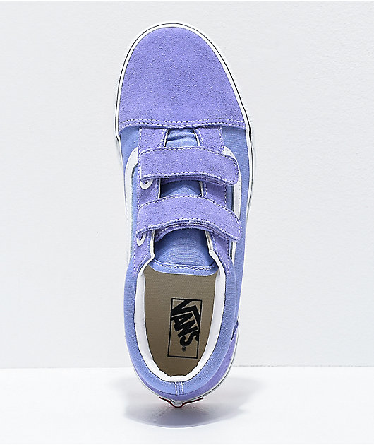 Purple hot sale velcro vans