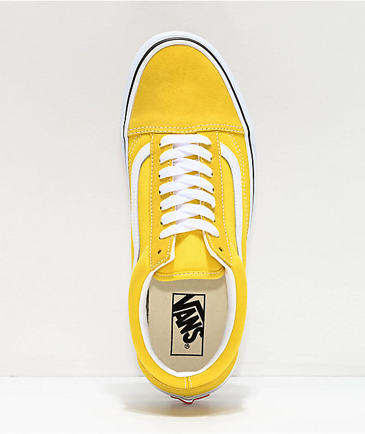 vans old skool skate shoe yellow
