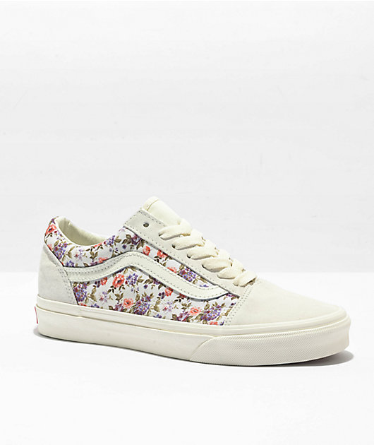 White floral shoes discount