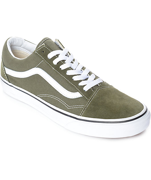 vans shoes green and white