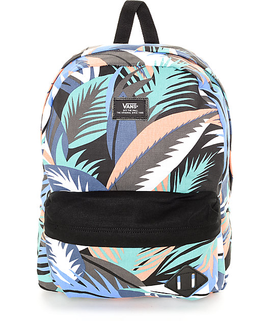 mochila floral vans