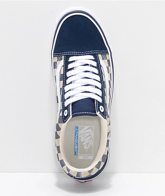 Vans Old Skool zapatos de skate a en azul marino y blanco