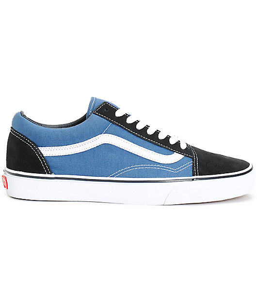 Menos auditoría Guante Vans Old Skool zapatos de skate en azul marino