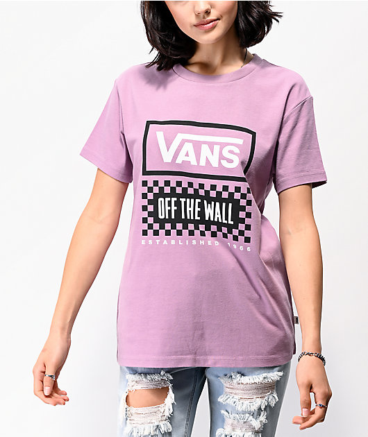 Camiseta vans morada Clearance