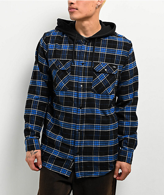 vans flannel with hoodie