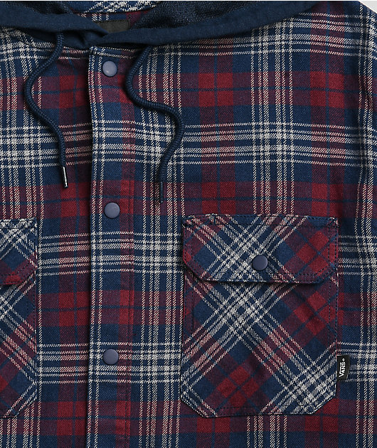 vans parkway hooded flannel