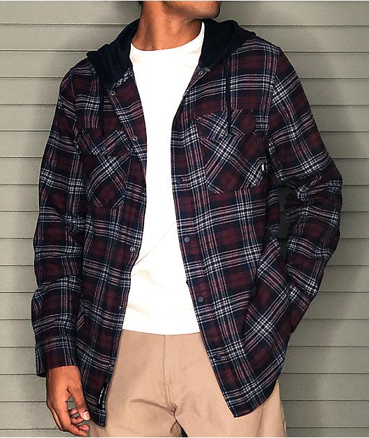 vans parkway hooded flannel