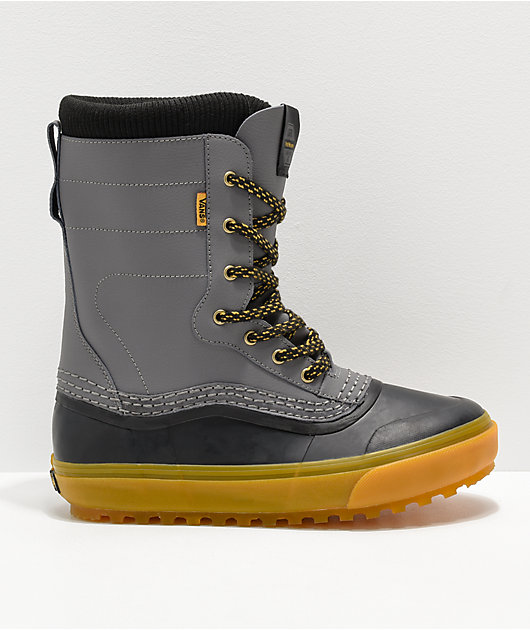 Vans Pat Moore Standard botas de nieve negras y grises | Zumiez