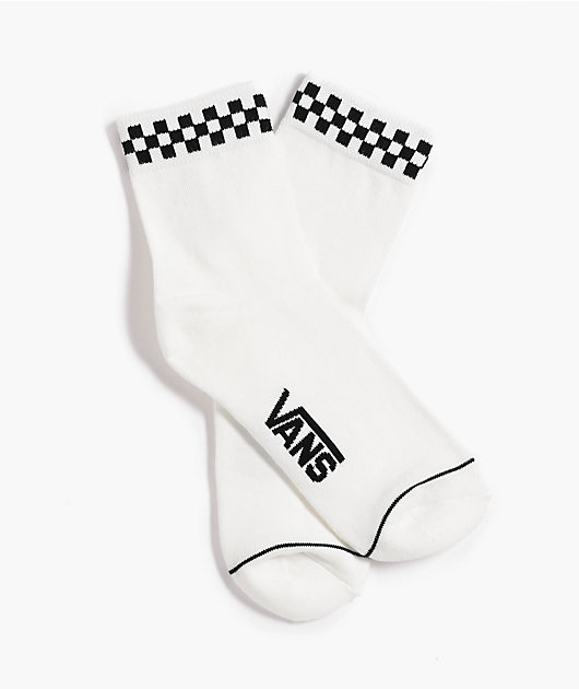 Vans Peek-A-Check Carnelian White Half Crew Socks