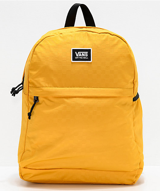 yellow vans backpack zumiez