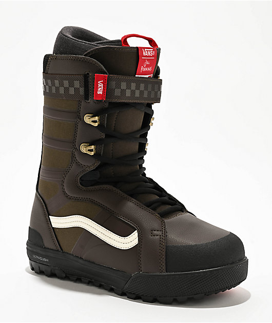 Vans Perkins Hi-Standard Pro Brown & Black Snowboard Boots  display picture 1