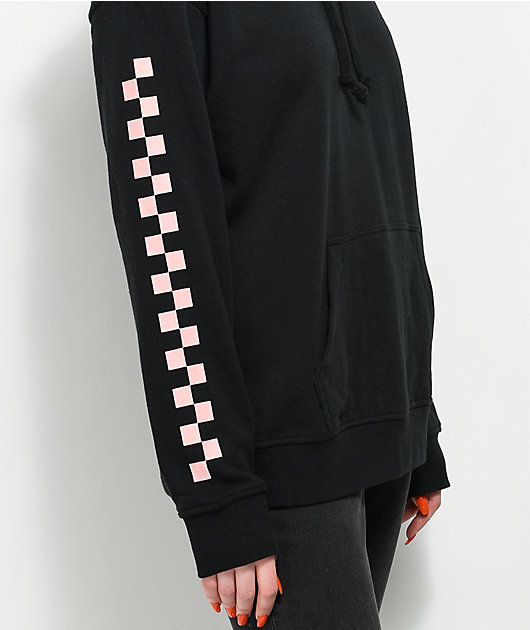 vans pink checkered hoodie