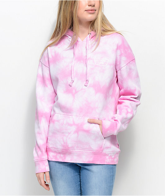 pink tye dye hoodie