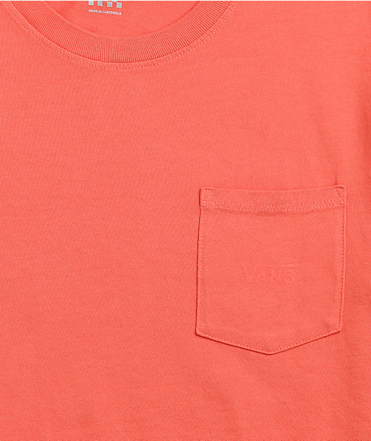 Vans Pocket V Hot Coral T-Shirt