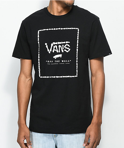 Vans Print Box Bones Black T-Shirt 