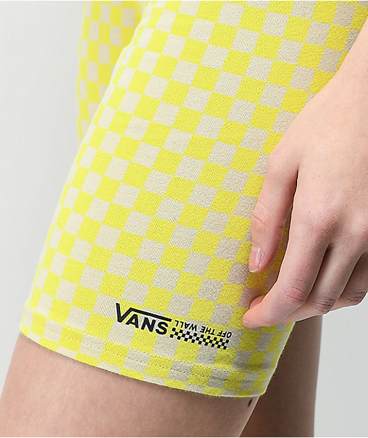 vans checkerboard bike shorts