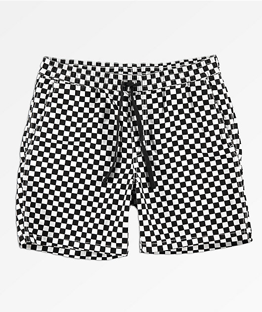 Black And White Checkerboard Shorts | vlr.eng.br