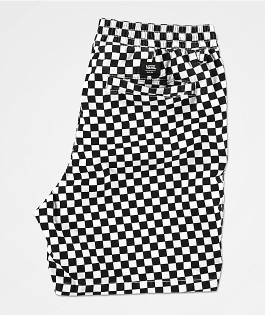 kiwi ensalada Botánica Vans Range shorts de cuadros negros y blancos