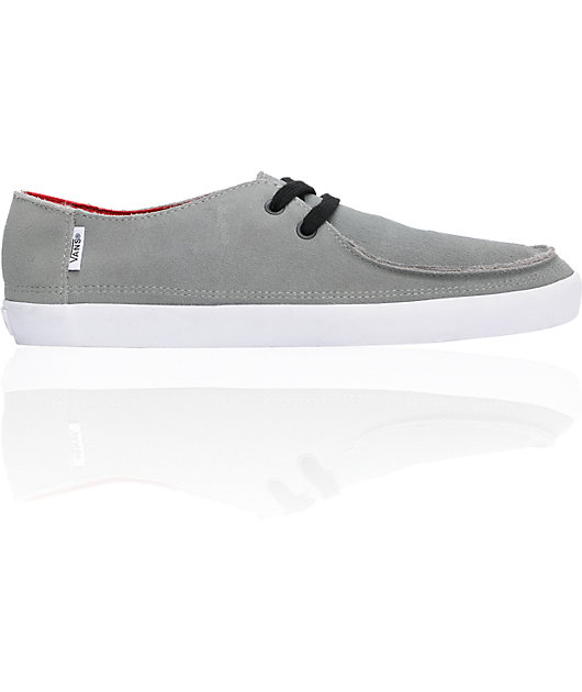 Vans Rata Vulc Grey Suede Skate Shoes 