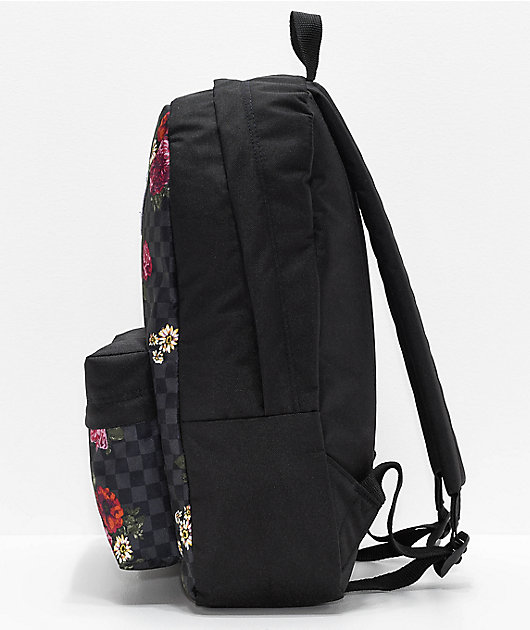 bond Teenage years Sunday Vans Realm Botanical Checkerboard Backpack
