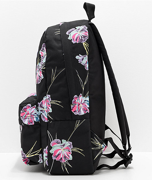 vans black flower bag