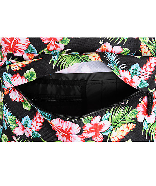 vans realm hawaiian floral backpack