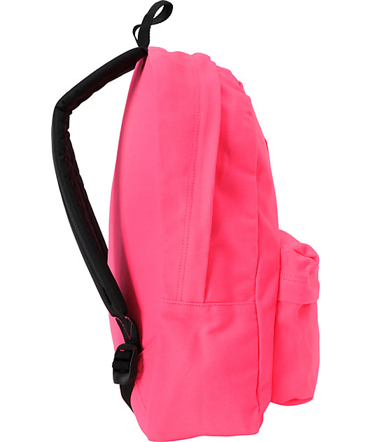 vans neon pink backpack