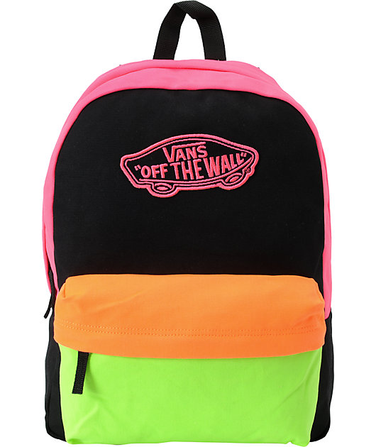 Vans Realm Neon Tritone Backpack | Zumiez
