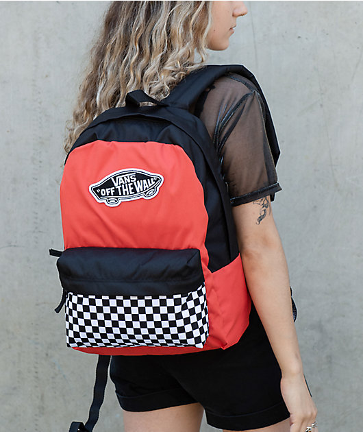 Vans Realm Paprika & Checkerboard Backpack
