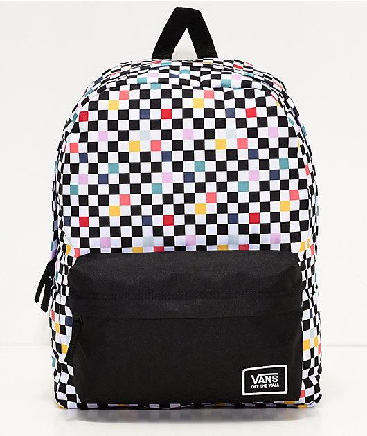 Buy > vans realm checkerboard backpack > in stock
