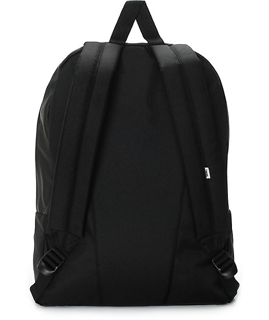 vans leather backpack