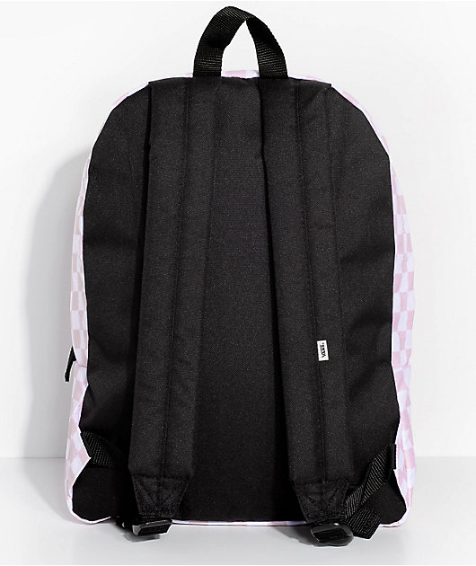 vans pink and white backpack