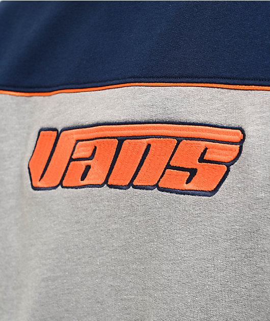 Vans Retro V Loose Dress Blues & Cement Heather Crewneck Vans Retro V Loose Dress Blues & Cement Heather Crewneck