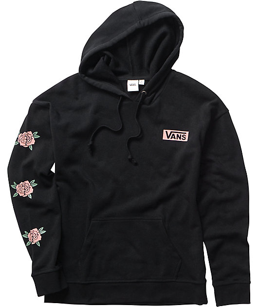 vans sweatshirt with roses
