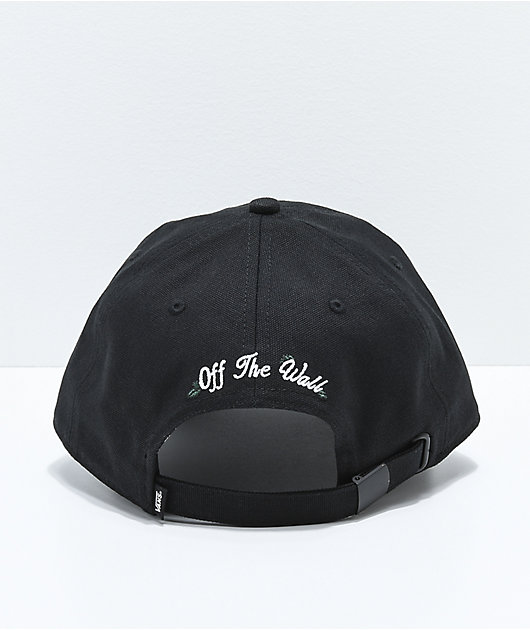 Vans Rose Black Strapback Hat | Zumiez