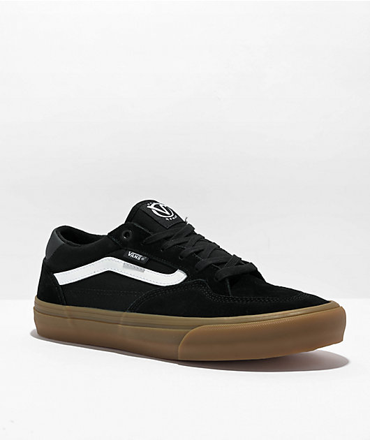Vans Rowan Black & Gum Skate Shoes | Zumiez