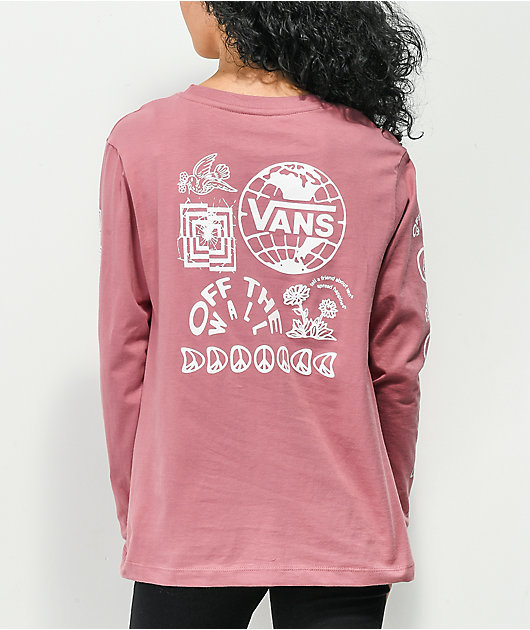 Vans Silent Mode Pink Long Sleeve T-Shirt | Zumiez Vans Silent Mode Pink Long Sleeve T-Shirt | Zumiez