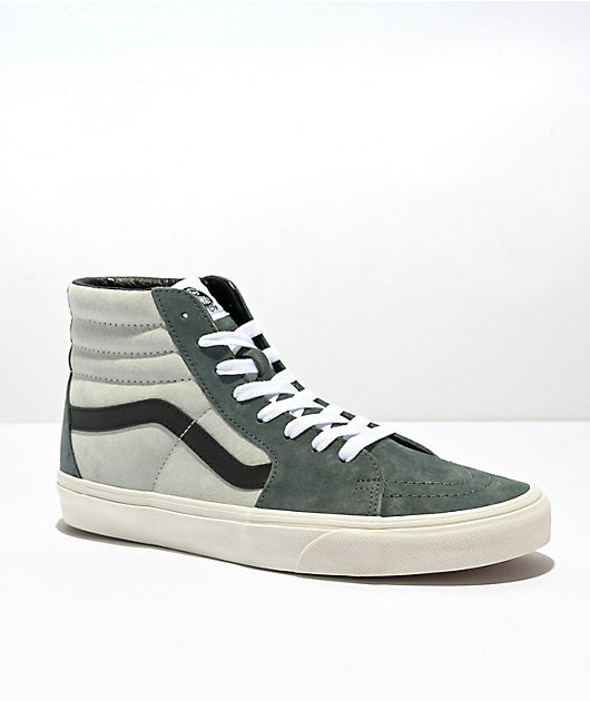 Vans Sk8 Hi 2 Tone Grey Blue Skate Shoes