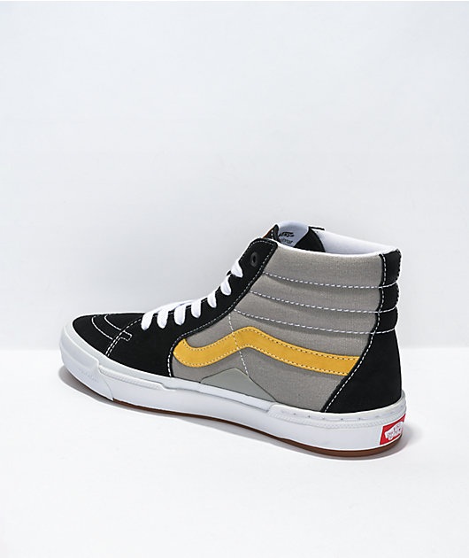 Vans Sk8-Hi BMX Black, Grey, & Gold Shoes