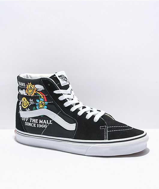 Vans Sk8-Hi Better Day Black & White Skate Shoes | Zumiez display picture 1