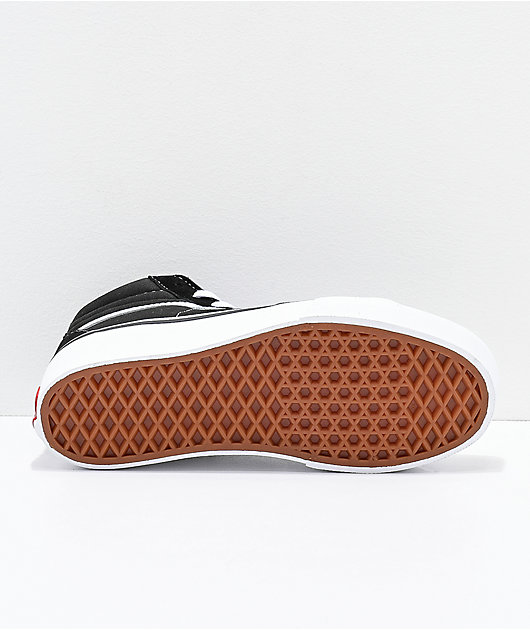 vans sk8 hi black sole