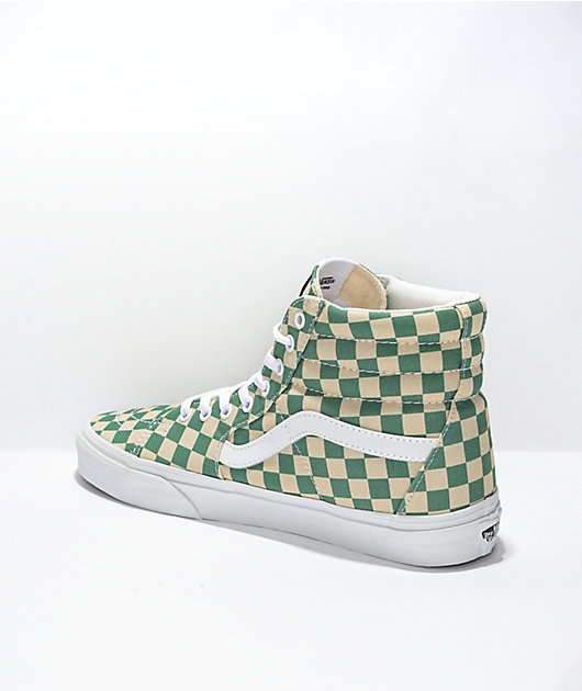 Green vans checkered online