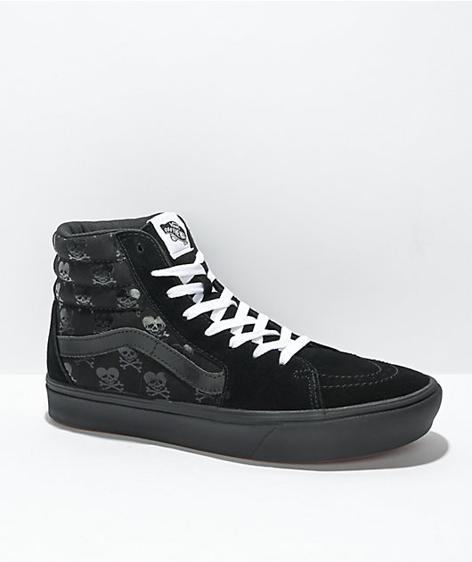 Vans Sk8-Hi ComfyCush Coldheart Black Skate Shoes