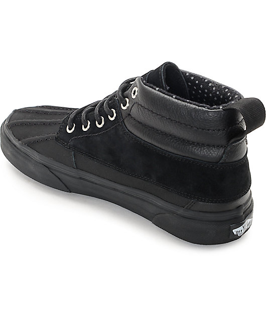 vans del pato black