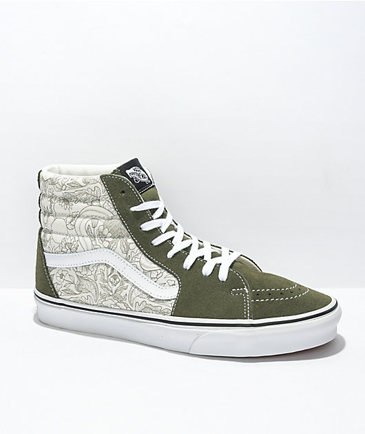 Vans Sk8-Hi Desert Skulls Grape Leaf White Skate Shoes Zumiez