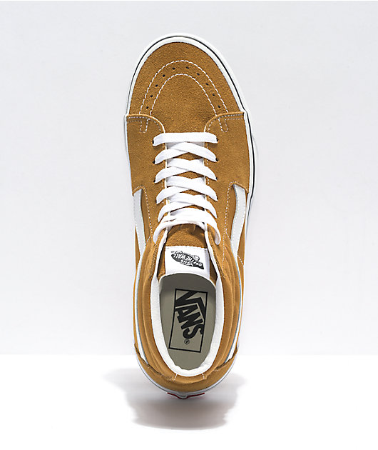 Vans sk8 shop hi gold